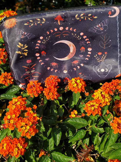 MYSTIC MYSTERY MOON BAG BUNDLE -Includes a Hamsa Hand/Evil Eye Keychain, the bag, and a surprise Chakra Ring w/ a surprise pair of Tarot Themed Earrings.