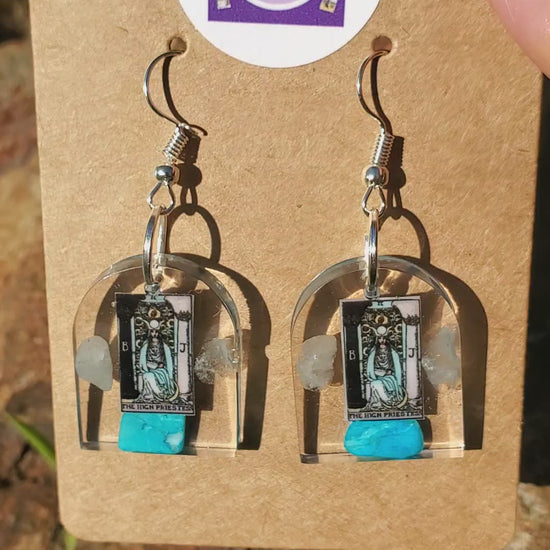 HIGH PRIESTESS DANGLE EARRINGS