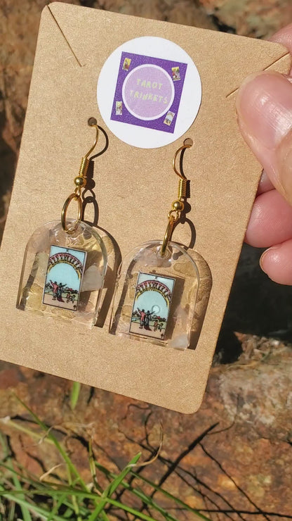 DANGLE EARRINGS 10 OF CUPS